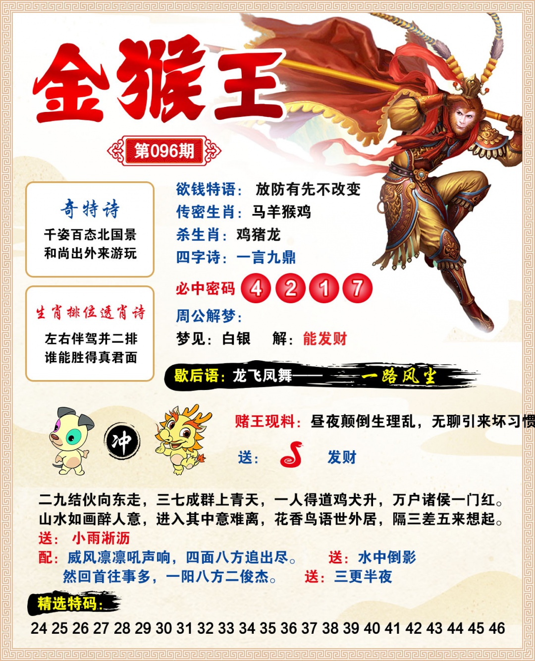 096期金猴王[图]